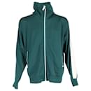 Burberry Striped Kalestone Track Jacket in Green Cotton