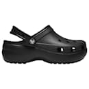 Mules Plataforma Classic - Crocs - Preto - Sintético - Autre Marque