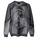 Givenchy Baseball Print Skull Sweater in Grey Cotton 