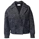 Celine Double-Breasted Blouson Jacket in Black Wool - Céline
