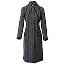 Abrigo Bottega Veneta de lana mohair gris