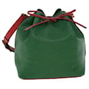 LOUIS VUITTON Epi Petit Noe Bicolor Shoulder Bag Green Red M44147 LV Auth 32346 - Louis Vuitton