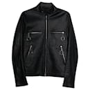 Balenciaga Biker Jacket in Black Lambskin Leather