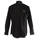Balenciaga 'Homme' Buttondown Shirt in Black Cotton