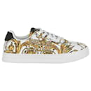 Versace Jeans Couture Printed Baroque Low-Top Sneakers