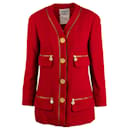 Red Jacket With Zipper Pockets - Chanel