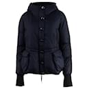Blue Hooded Down Jacket - Autre Marque