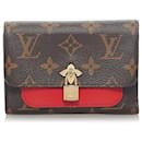 Louis Vuitton Monogram Flower Compact Wallet Brown