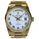 Rolex Daydate 18K 36mm White Roman Dial 36mm Watch-all Factory