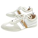 NEW LOUIS VUITTON sneakers SHOES 7.5 41.5 SUEDE AND WHITE LEATHER SNEAKERS - Louis Vuitton