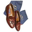 Carvil burgundy loafers with pompoms - Autre Marque