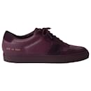 Common Projects Achilles Sneakers in Burgundy Leather - Autre Marque