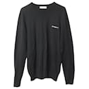 Givenchy Round-neck Knit Sweater in Black Cotton Blend