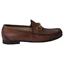 Gucci Horsebit Loafers in Brown Leather 