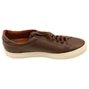 Common Projects Achilles Low Sneakers in Brown Grained Leather - Autre Marque