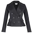 Temperley London Blazer petto foderato in vita in nylon nero