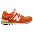New Balance 574 Sneakers in Orange Suede
