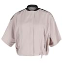 Brunelo Cucinelli Drop Shoulder Sleeve Cropped Jacket in Pink Polyester  - Brunello Cucinelli