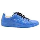Maison Margiela Replica Low-Top Sneakers in Blue Patent Leather - Maison Martin Margiela