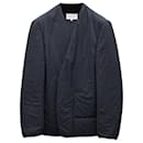 Maison Margiela Collarless Blazer Jacket in Black Polyamide - Maison Martin Margiela