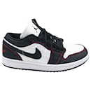 Air Jordan 1 Low SE Utility sneakers in White Black Gym Red Canvas - Nike