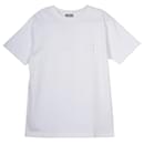 Dior CD Embroidered T-shirt in White Cotton
