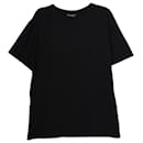 Dior Small CD Embroidered T-shirt in Black Cotton
