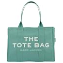 The Large Tote in Green Canvas - Marc Jacobs