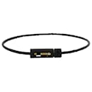 le 5g Cable Bracelet in Punched Black Titanium/Gold - Autre Marque