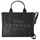 The Small Tote in Black Leather - Marc Jacobs
