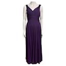 Chiffon evening dress in purple - Jenny Packham
