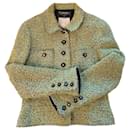 Chanel green wool jacket 94a