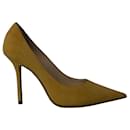 Jimmy Choo Love 100 Pumps in Yellow Suede