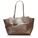 Gucci Brown Swing Leather Tote Bag