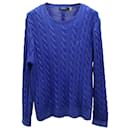 Ralph Lauren Cable-Knit Sweater in Blue Cotton 
