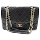 VINTAGE CHANEL TIMELESS MEDIUM HANDBAG IN BROWN QUILTED LEATHER PURSE - Chanel