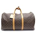 Louis Vuitton Keepall Travel Bag 55 MONOGRAM CANVAS BROWN M41424 BAGS