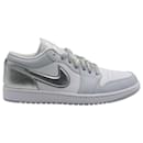 Nike Air Jordan 1 Low SE "Tear Away"  Sneakers in Silver Leather - Autre Marque