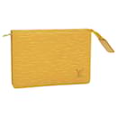 LOUIS VUITTON Epi Trousse Crete PM Accessory Pouch Yellow LV Auth 32788 - Louis Vuitton