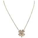 Fred Necklace, "Clover", Yellow gold and diamonds
