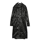 Chanel 19P Black Shiny Anorak Coat