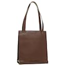CHANEL Tote Bag Leather Brown CC Auth pt5143 - Chanel