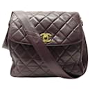 CHANEL BESACE BAG WITH TIMELESS CLASP QUILTED LEATHER BANDOULIERE BAG - Chanel