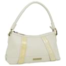 BURBERRY Shoulder Bag Leather White Auth am3357 - Burberry