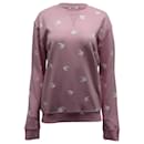 Alexander McQueen Swallow Printed Sweatshirt in Pink Cotton  - Alexander Mcqueen