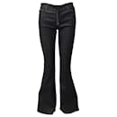 Tom Ford Denim Zip Front Flare Jeans in Grey Cotton