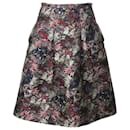 Max Mara Jacquard A-line Skirt in Multicolor Polyester