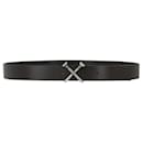 Off-White Crossed Nail H35 Leather belt - Off White