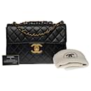 Majestic and Exceptional Chanel Timeless Jumbo Single Flap handbag in black quilted lambskin