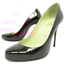 CHRISTIAN LOUBOUTIN FIFI PUMPS 39 BURGUNDY PATENT LEATHER SHOES - Christian Louboutin